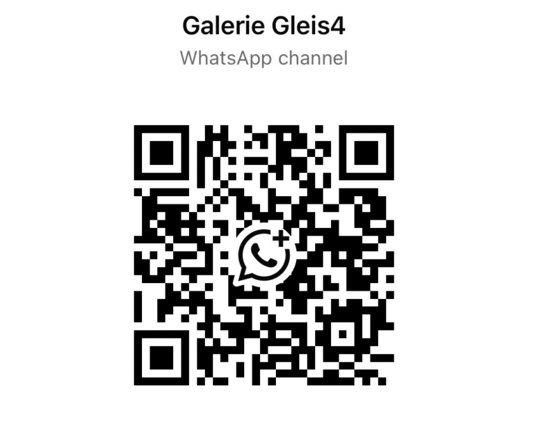 Galerie Gleis4 WhatsApp Channel – Market Notes QR-Code